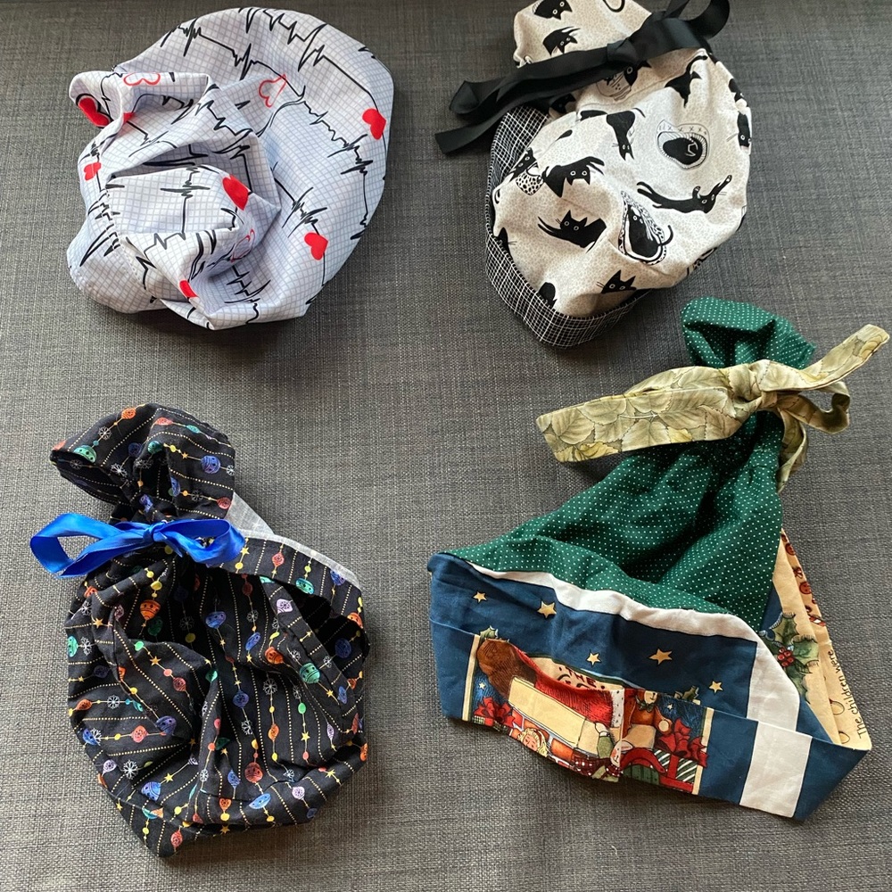 Women’s scrub caps